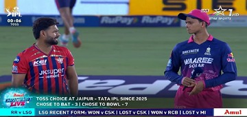RR vs LSG toss update: Jaiswal leads in Parag absence, bowls