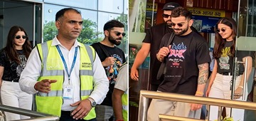 Kohli, Anushka Arrive In Dharamshala Before Crucial RCB Qualifier Clash