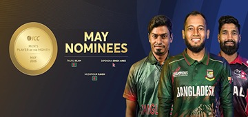 ICC Men’s Player of the Month nominees for May 2026 announced
