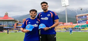 Gurnoor and Harsh earn ODI debut caps for IND in Dharamsala match