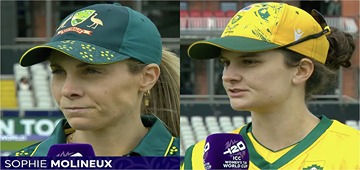 Australia opt to bat first vs South Africa in ICC Women’s T20 WC clash