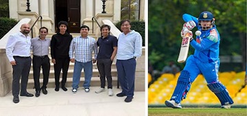 Vaibhav Father Arrives England Meets RR Owner Lakshmi Mittal