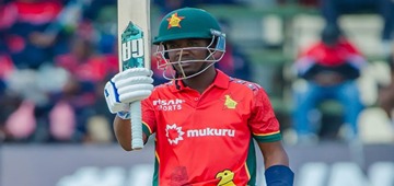 Madhevere and Evans' Half-Centuries Power ZIM to Competitive 199 Total