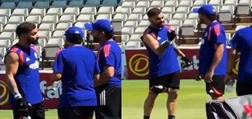 Virat Kohli, Rohit Sharma Share Light Moment Before England ODI Series