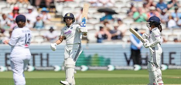Yastika Bhatia scripts Lord's history with landmark maiden Test century.