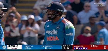 Jasprit Bumrah Smashes Saqib Mahmood for 18 Runs in One Over